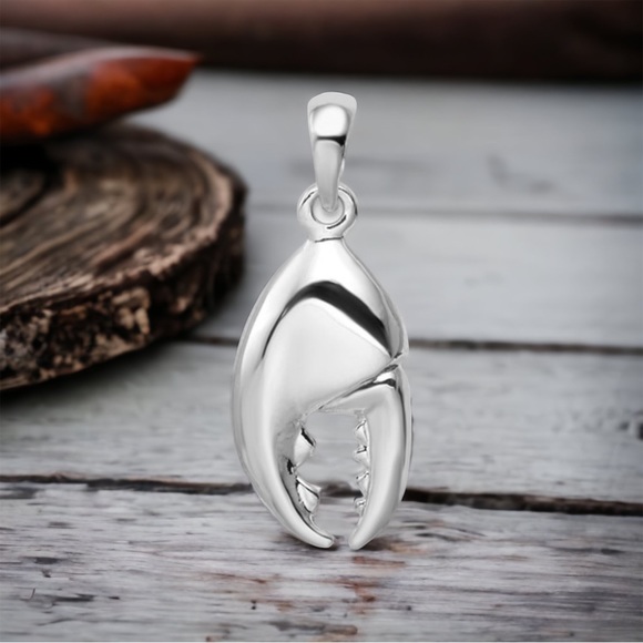 Sterling Silver 3-D moveable Claw Pendant - Picture 1 of 6